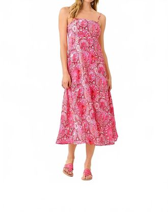Lilly Pulitzer Jorgian Linen Midi Dress In Paradise Punch Jims Stuff
