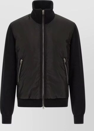 Tom Ford merino wool bomber jacket high collar