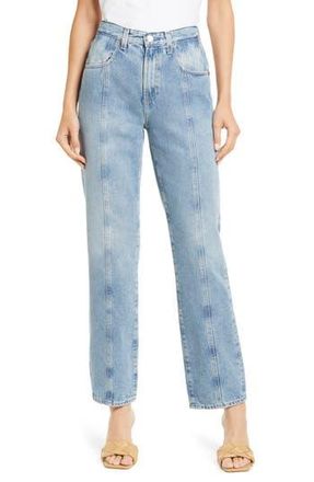 AG - Adriano Goldschmied Alexxis Paneled Straight Leg Jeans in Showroom at Nordstrom Rack, Size 27