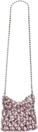Self Portrait Self-Portrait Crystal Crossbody Bag Pink