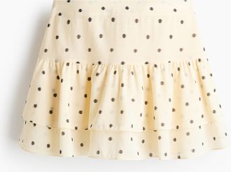 H&M Stufenjupe - Yellow