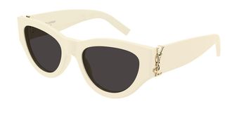 Saint Laurent SL M94/F Asian Fit 009 Womens Sunglasses White Size 53 - Free RX Lenses - Free RX Lenses
