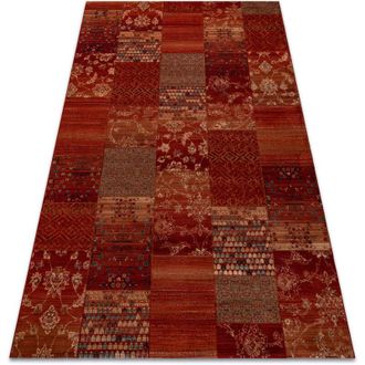 RugsX Rugsx - Alfombra De Lana Kashqai 4327 300 Patchwork Burdeos Red 240x340 Cm