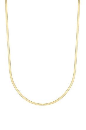 Set & Stones Farrah Herringbone Necklace in Gold at Nordstrom, Size 18