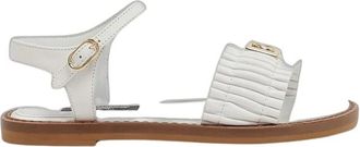 Dolce & Gabbana Sandalo in pelle drappeggiata - - Shoes - Donna - Bianco - 36 EU