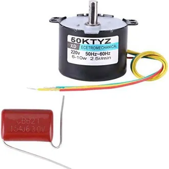 OEM Ulisem50ktyz Ac 220v 10w 0.5a Peque&ntilde;o Motor El&eacute;ctrico S&iacute;ncrono De Im&aacute;n Permanente De Baja Velocidad Cw/ccw 2.5/20 Rpm