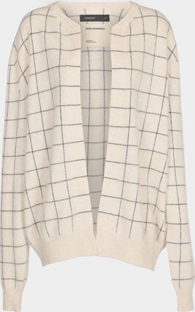 Frenckenberger Cashmere Check Cardigan