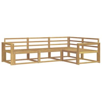 vidaXL Conjunto De Sof&aacute;s De Exterior 4 Pcs Blanco Vidaxl