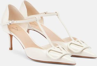 Valentino Garavani DOrsay VLogo 65 patent leather pumps