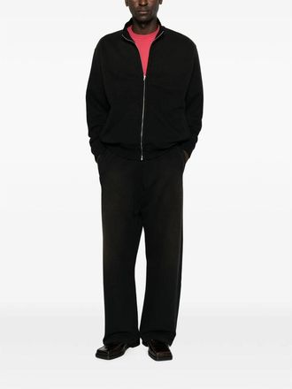 Arte Cotton Zip-Up Sweatshirt - Black