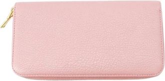 Miu Miu Pre-owned Long wallet (bi-fold) - Dames - Vintage Accessoires - Roze - ONE Size - Leer - Vintage