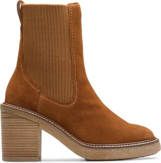 Clarks Cassiano Top in Brown Suede