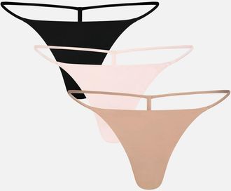 Negative Underwear Glac&eacute; String Thong in Ballet at Nordstrom, Size Xx-Large