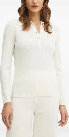 Luisa Spagnoli Maglione a coste - Bianco