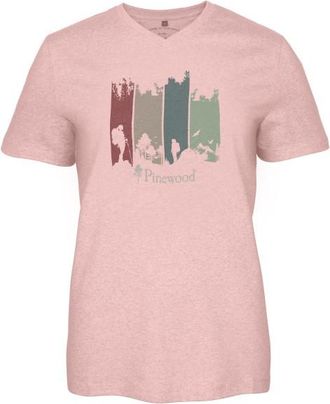 Pinewood Finnveden Recycled Outdoor T-Shirt T-Shirt f&uuml;r Damen | rosa