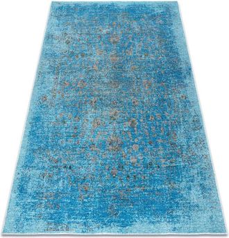 RugsX Rugsx - Wool carpet antigua 518 75 JQ500 osta - Abstraction flat-woven blue blue 200x300 cm