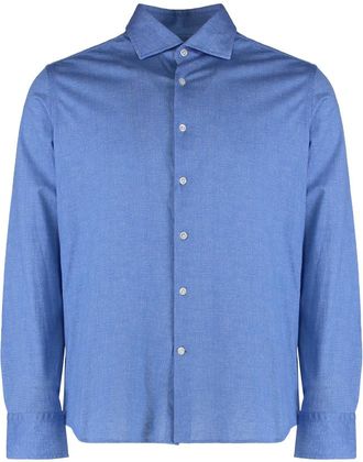 Sonrisa Blue Regular Solid Shirt