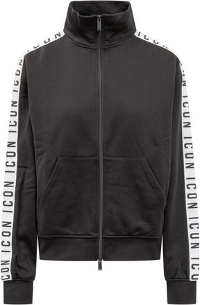 Dsquared2 Black Logo Turtle Neck Sweatshirt