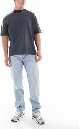 Calvin Klein Jeans Jeans dritti standard lavaggio chiaro-Blu