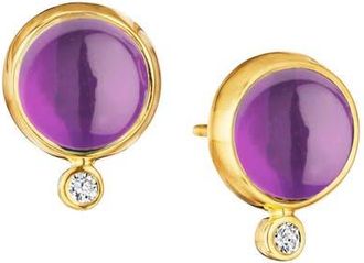 Syna Cirra Cabochon Studs in Amethyst at Nordstrom, Size Large
