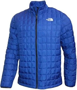 The North Face Thermoball Jacket Mens Blue Quilted Insulated Full Zip KFC597