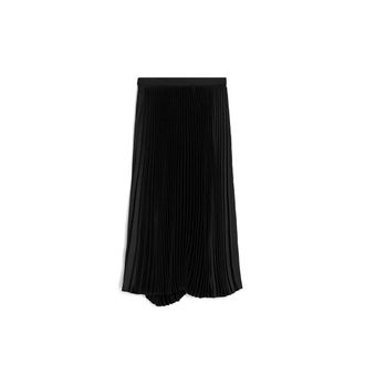 Jil Sander Falda Midi Plisada - Skirts - Mujer - Negro - M