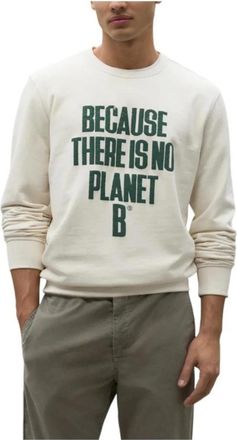Ecoalf Bardera Sweatshirt - Heren - Sweatshirts - Wit - M - Katoen - Hoodies & sweatvesten