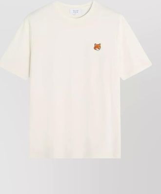 Maison Kitsun&eacute; cotton fox motif short-sleeve t-shirt