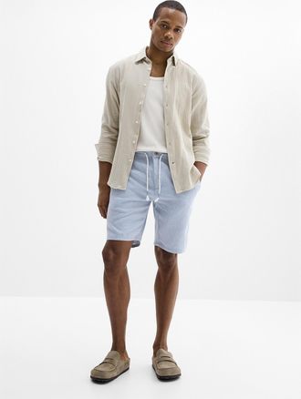 Projek Raw Mens Houndstooth-like knit Bermuda Shorts