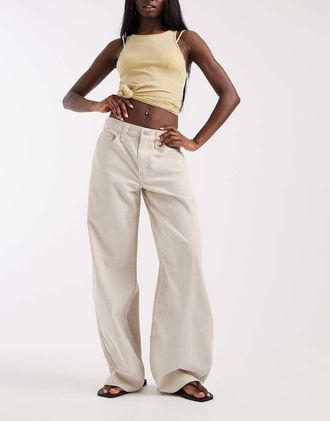 Levi's Middy - Jeans a palloncino beige-Bianco