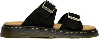 Dr. Martens Mens Dr Josef Sandals - Black Suede - Size UK 10