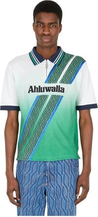 Ahluwalia Studio Grafische Polo Shirt - Heren - Polos - Groen - S - Katoen - Tops
