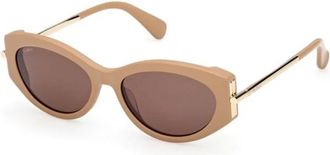 Max Mara Roquebrune 1 Zonnebrillen - Dames - Zonnebrillen - Bruin - 54 MM - Accessoires