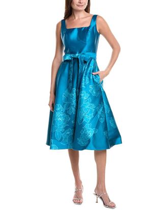 Rene Ruiz Jacquard Midi Dress