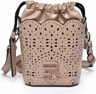 Ermanno Scervino Beige Terra Naplac Polyurethane Bucket Bag