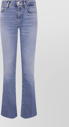 7 For All Mankind cropped alexa sea level with raw cut