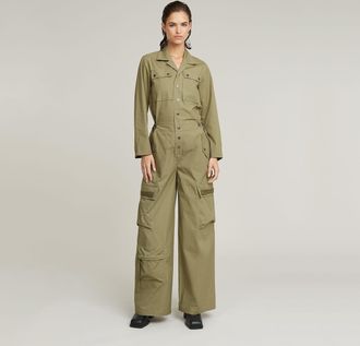 G-Star Cargo Jumpsuit - Groen - Dames