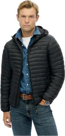 Superdry Fuji Lite Jacket - Heren - Winterjassen - Zwart - M - Polyester - Jassen