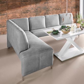 Exxpo Sofa Fashion Eckbank »Intenso, modern, wahlweise in Leder oder Textil, 264/197 cm (B/T)« hohe Bodenfreiheit, frei im Raum stellbar, hoher Sitzkomfort