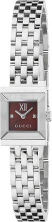 Gucci G-Frame 14x 18 mm Horloge - Dames - Horloges - Grijs - ONE Size - Accessoires