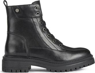 Geox Iridea Enkellaars - Dames - Schoenen - Zwart - Maat: 36 EU Leer