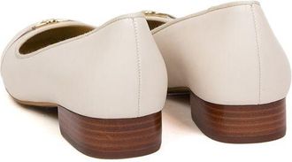 Michael Kors Womens Ballets Light Cream Footwear Flats