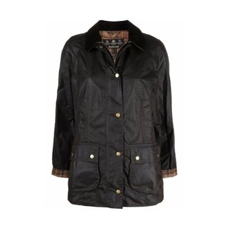 Barbour Jassen, Dames, Bruin, S, Katoen, Beadnell Wax Jacket