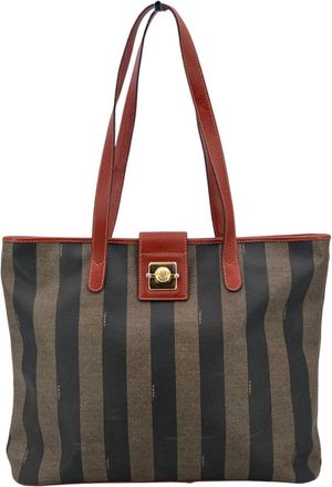 Fendi Fendi Vintage stoffen draagtas Pequin Tote