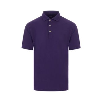 Fedeli Polo Shirts, male, Purple, Size: XL Zero Superlight Piquet Polo