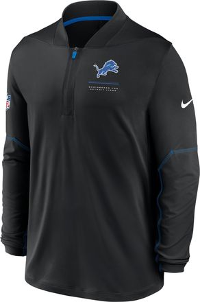Nike Detroit Lions Sideline Nike Mens Dri-FIT NFL 1/2-Zip Top in Black | 03BA0B9B9J-EKU
