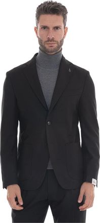Paoloni Decostruita Jacket - Heren - Blazers - Zwart - 3XL - Wol - Jassen