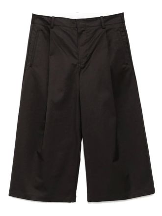 JNBY Cropped trainingsbroek met wijde pijpen - Bruin