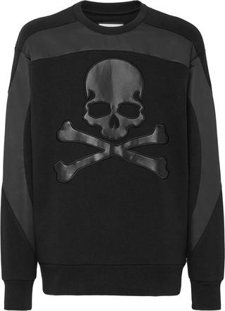 Philipp Plein Sweatshirt LS - Heren - Sweatshirts - Zwart - S - Katoen - Hoodies & sweatvesten