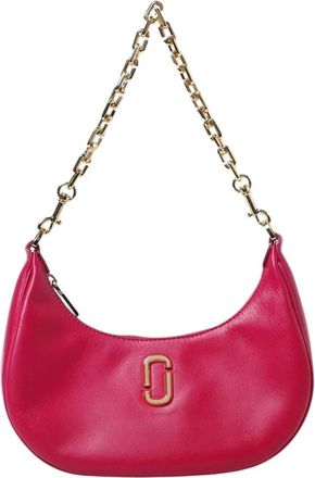 Marc Jacobs Stijlvolle Schoudertas met Ritssluiting - Dames - Schoudertassen - Roze - ONE Size - Leer - Tassen